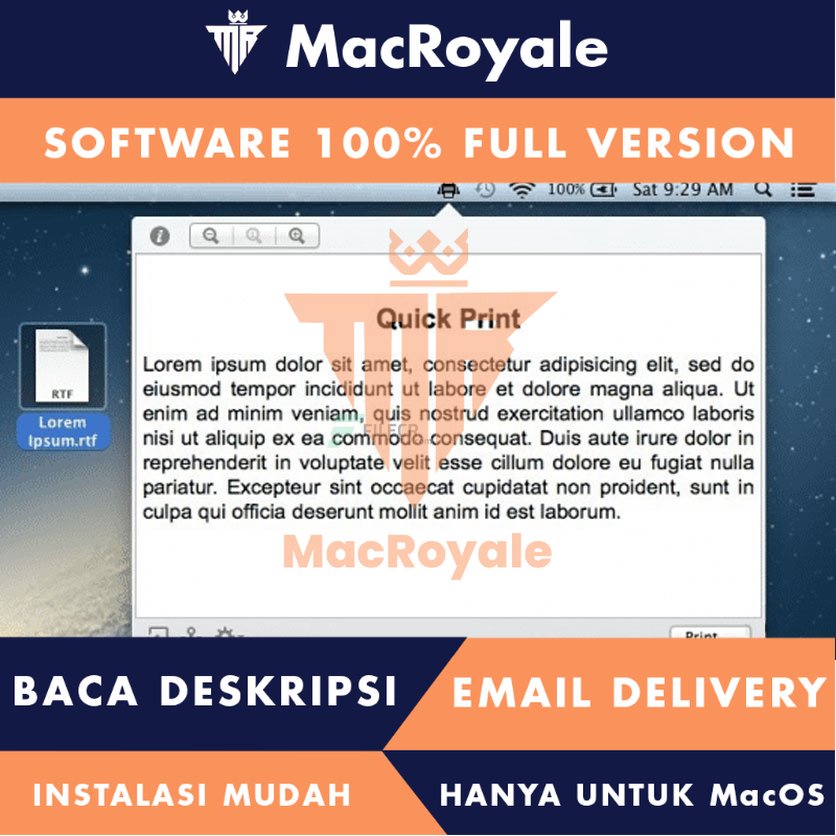 [MacOS] Quick Print Full Version Lifetime Full Garansi