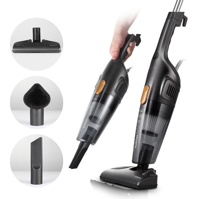 DEERMA DX115C PORTABLE HANDHELD VACUUM CLEANER 2IN1 HOUSEHOLD SILENT STRONG - BERGARANSI RESMI