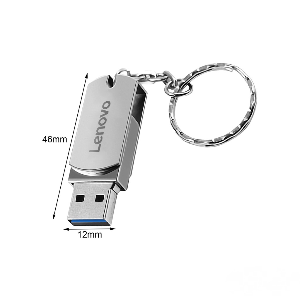 LENOVO (SF) Flashdisk Usb 3.0 High Speed 128GB 256GB 512GB 1TB 2TB Anti Air Untuk Komputer