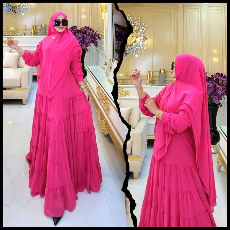 DRESS MUSLIM, Fashion Muslim, baju wanita, dress, gamis, Baju gamis, fashion wanita, Shopiya Syari