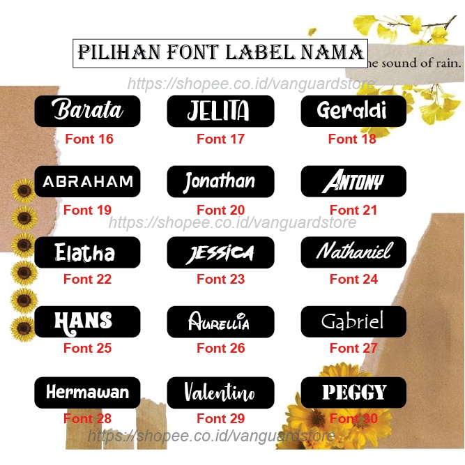 CUSTOM NAMA LABEL SERAGAM SEKOLAH PESANTREN STIKER KAOS SABLON SETRIKA NAME TAG LAUNDRY