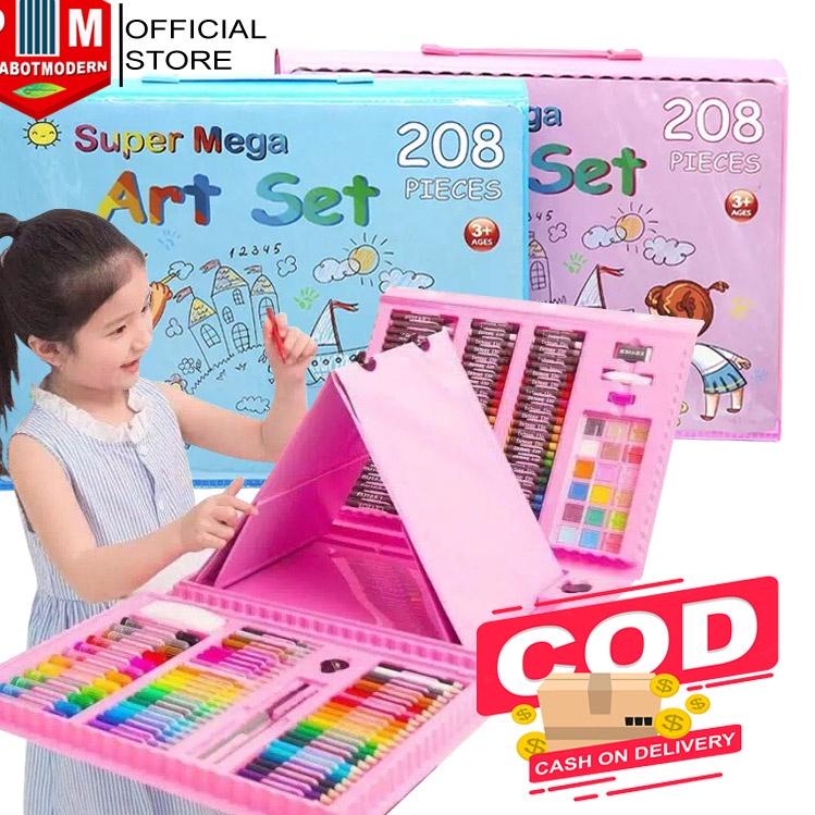 

Termurah dan terbaik Alat Lukis Set Super Mega Art 208 PCS Crayon Oil Paste Pensil Warna Pensil Warna Cair Anak Mewarnai gas !!