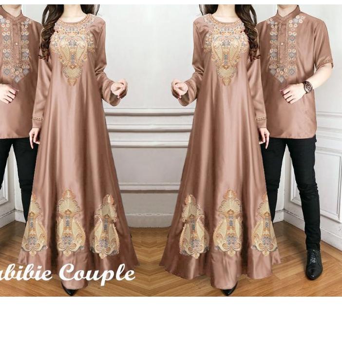 ⅎ ELDE 5 - habibi couple Habibie & Ainun couple, maxi tangan panjang + kemeja kancing depan kantong 