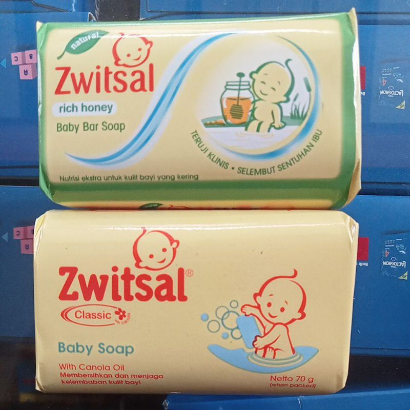 Zwitsal Baby Sabun Batang Classic - Soap Bar Rich Honey - 70gr