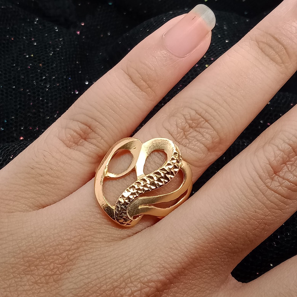 Cincin emas 17k - 4 gr kadar 750 - 4190