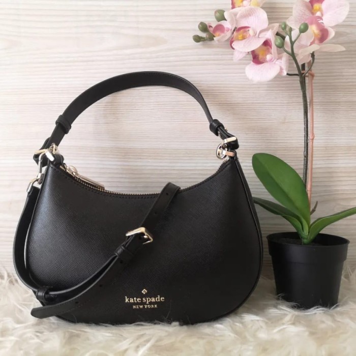 

Lanyard Ks Staci Black Saffiano Crossbody