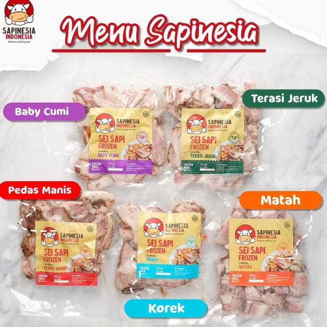 

ㄾ Sei Sapi Sapinesia Daging Sapi Asap Beku Frozen 130 Gram BIG SALE 89B