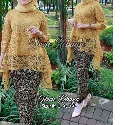 ➬ Setelan kebaya brukat rinjani by novie kebaya / kebaya traditional / kebaya pesta ➪