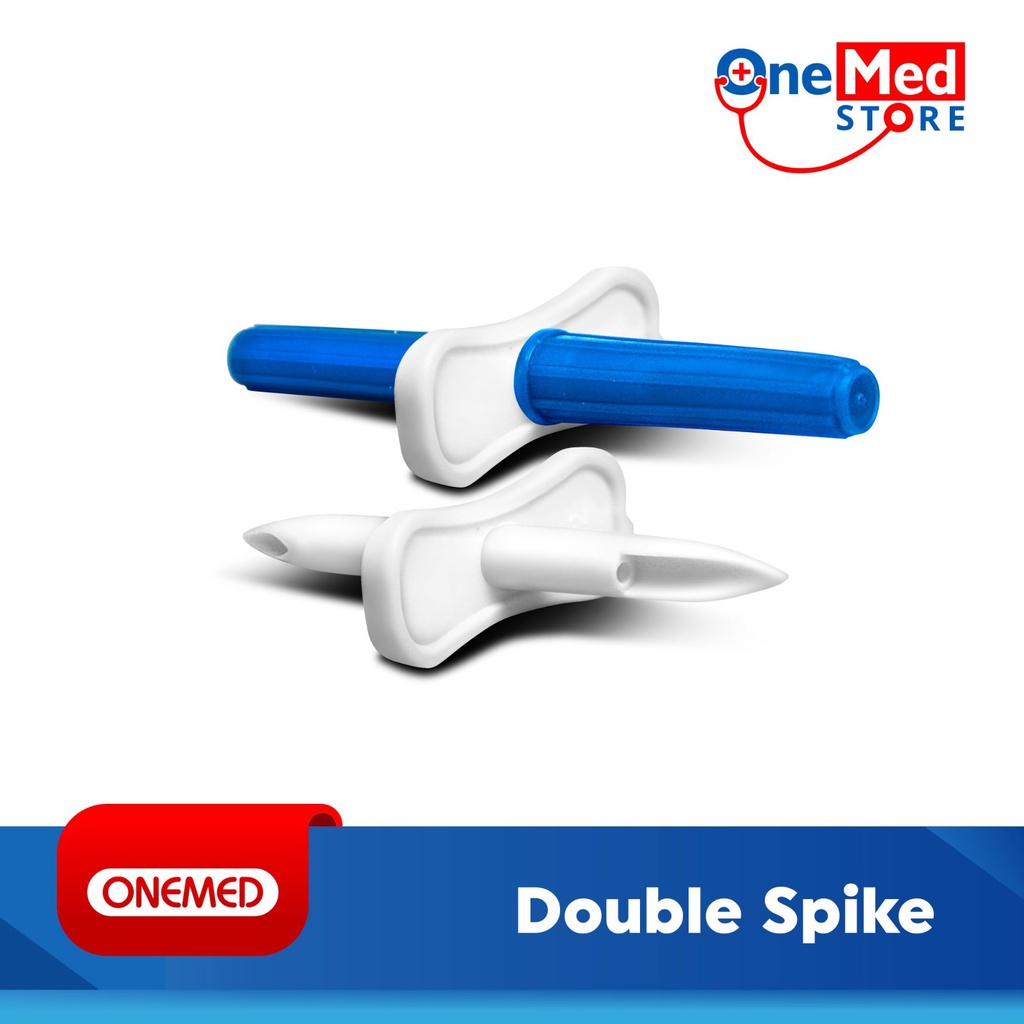 Double Spike Onemed / Penusuk Botol NaCl / Transofix BBraun Onemed Pcs OJ