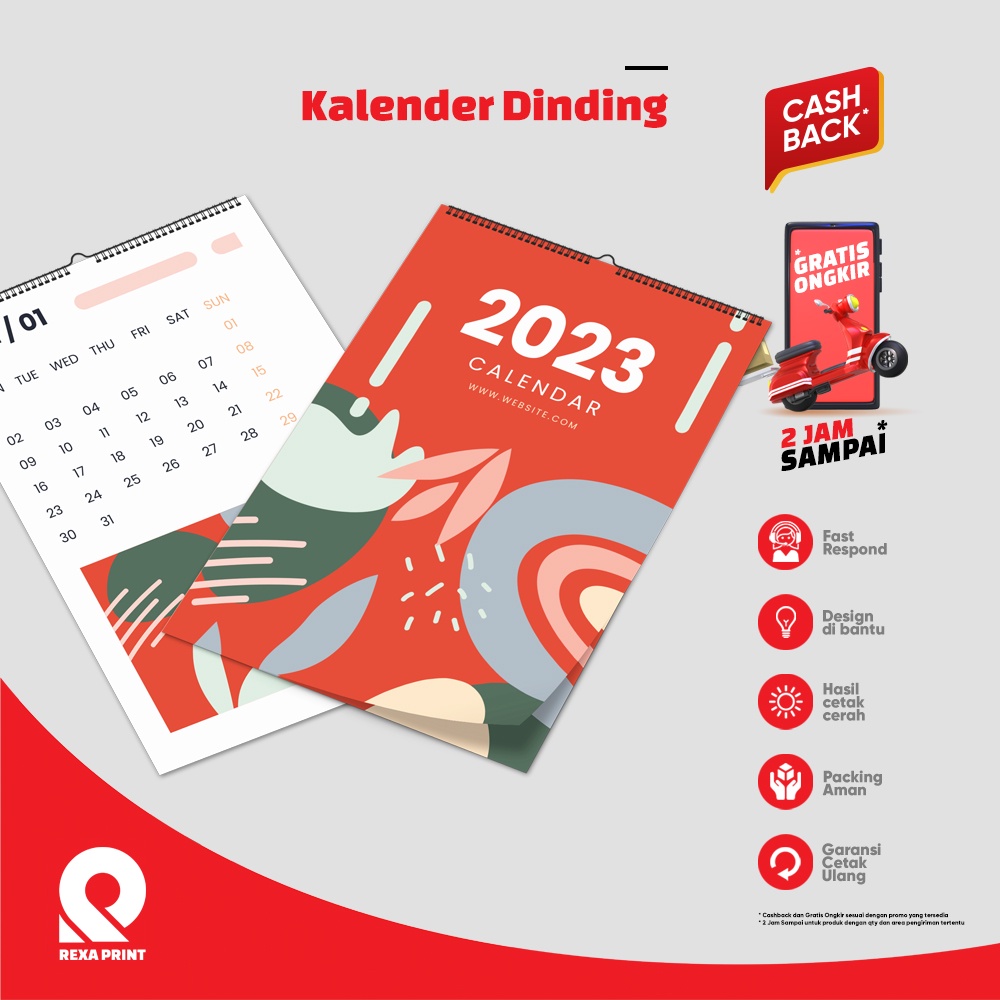 

Kalender Dinding Custom | Spiral | A3