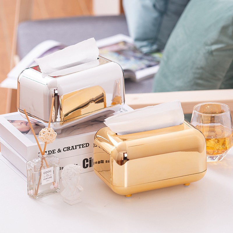 【COD】Tempat Tissue Nordic/Tempat Tisyu Mobil/Tempat Tisyu Mobil Mewah/Tissue Box Gold