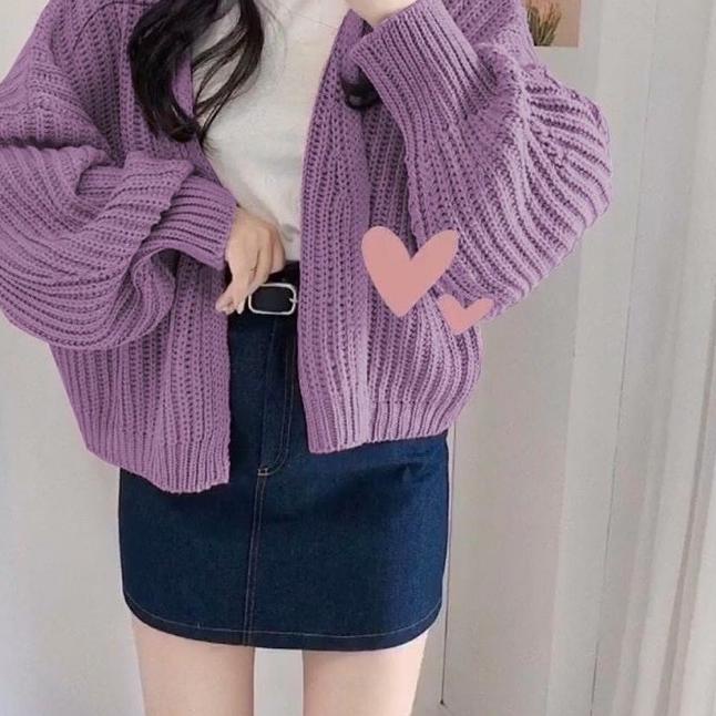 ♖ CARDI HAZEL TEBAL 7 GET / KBS CARDI HAZEL RAJUT / CARDI LOV PREMIUM HQ ✹