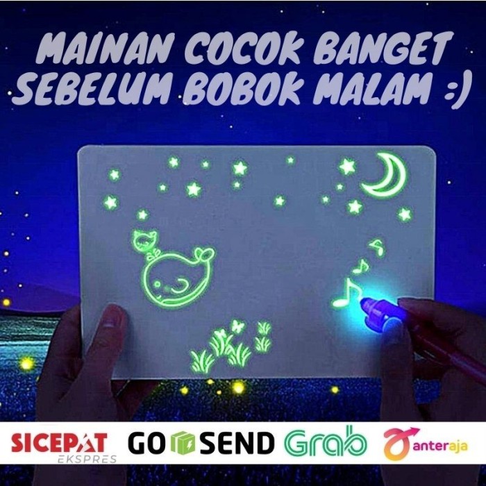 

BISA COD Mainan Anak Perempuan Laki Laki Edukasi 5 Tahun Draw With Light Magic