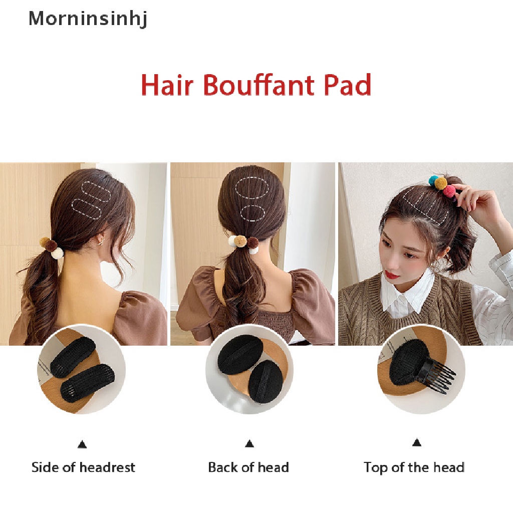 Mornin Ladies Fluffy Hair Clips Set Fluffy Hair Pads Root Pads Perawatan Rambut Styling Tools id