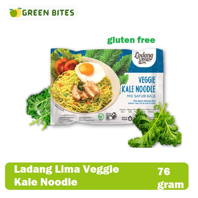 

Ladang Lima Mie Vegan Kale 76 gram Gluten Free New