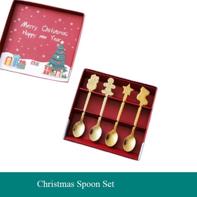 ◄ Yutensil Kado Natal Christmas Hampers Giftbox / Sendok Teh Kopi Set / Spoon ➭