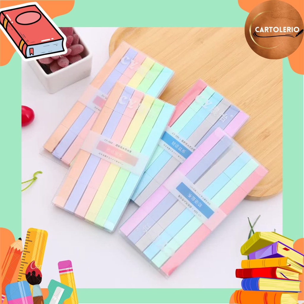 

Set 6pcs Highlighter Double Tip Morandi S0207