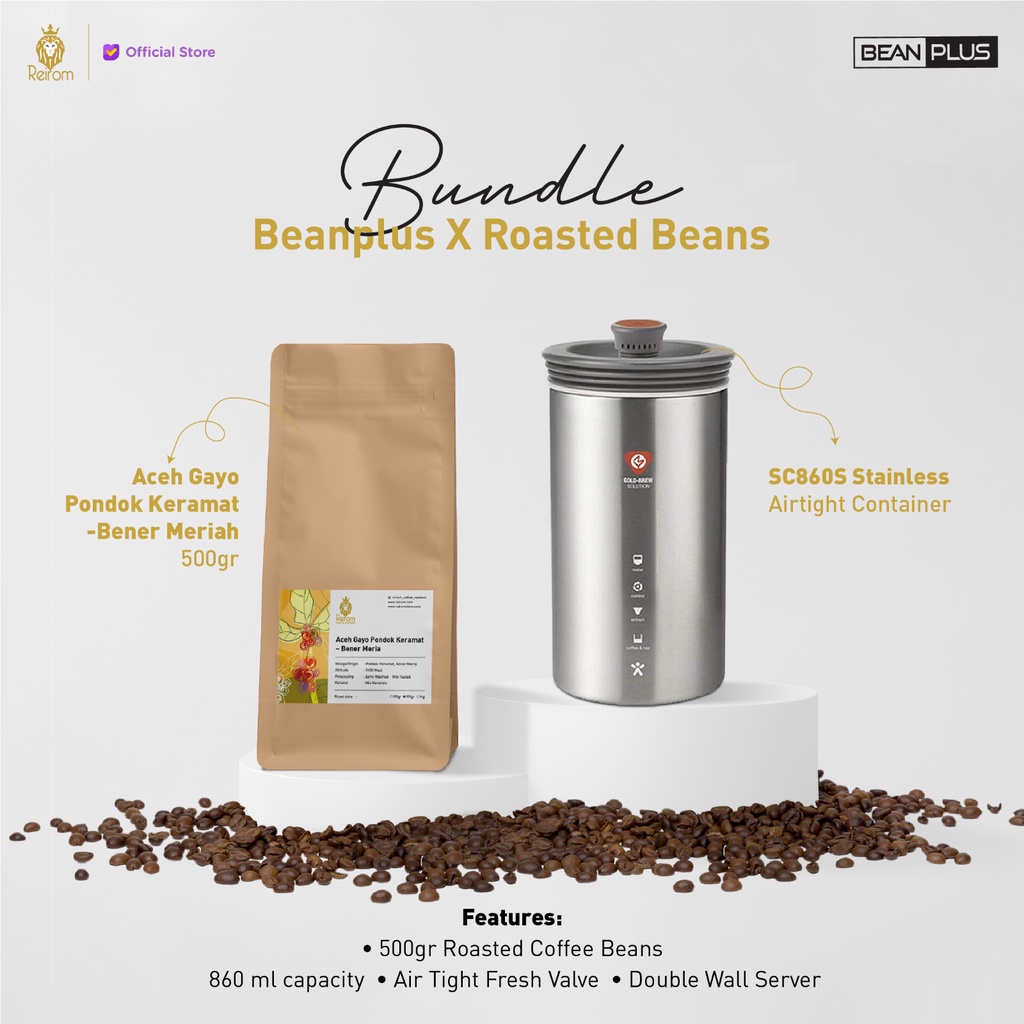 

Bundle Stainless Airtight Container & Aceh Gayo Bener Meria (500gr)