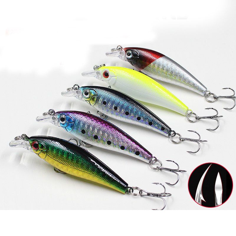 ( CG ) Umpan pancing minnow 3D eyes 7.5 cm / 6.7 gram