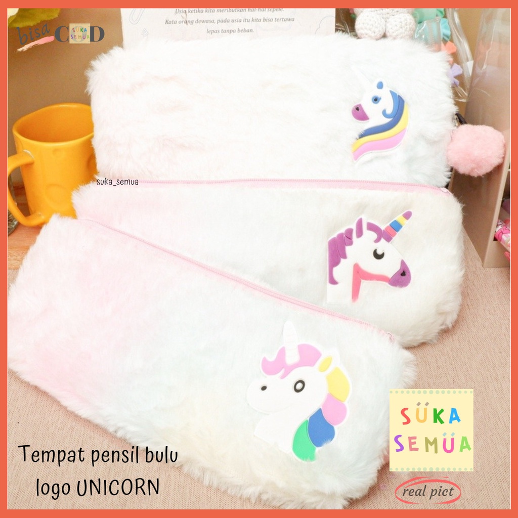 

Tempat Pensil / Dompet Unicorn Plushy Pastel // Pouch Kotak Kostak Pinsil Wadah Uang Koin Kartu KTP Plushie Empuk Kain Bulu Halus Little Pony Kuda Poni - gift hadiah kado tas alat tulis stationery sekolah lucu imut gemoy - COD ( GoSend Bandung )