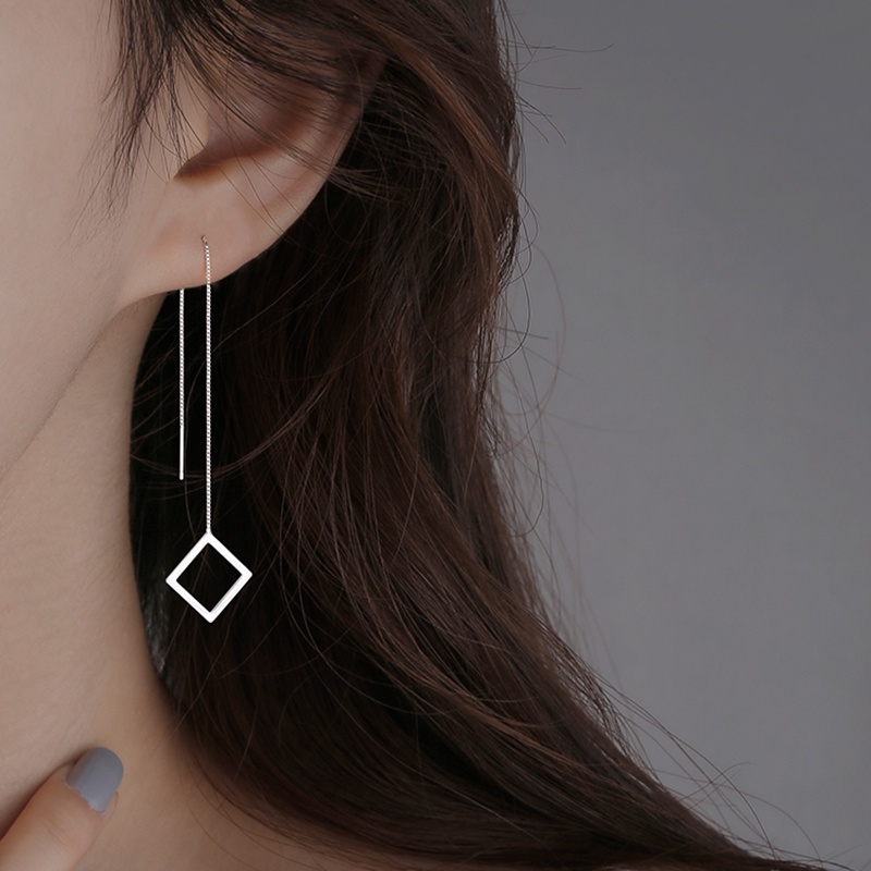 Geometris Segitiga Panjang Bar Drop Anting-Anting Untuk Wanita Minimalis Garis Telinga Menjuntai Fashion Hadiah