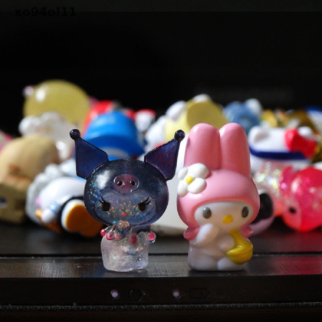 Xo 10pcs Random mini no repeat Hello kitty Anime action figure Koleksi Mainan Hadiah OL