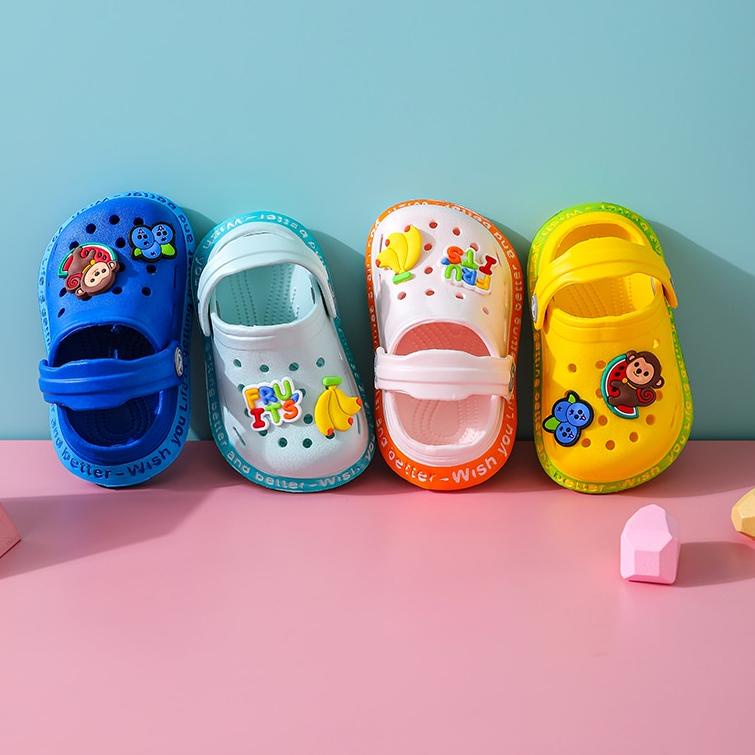 LANGSUNG ORDER SANDAL CROCS ANAK UMUR/SANDAL ANAK ANTI SLIP/SEPATU SANDAL CORCS 1-5 TAHUN MOTIF FRUI