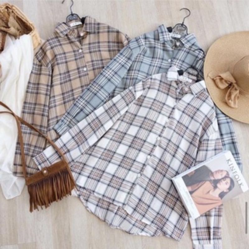 Angelyapbunny Meryl Flanel Shirt Fit L