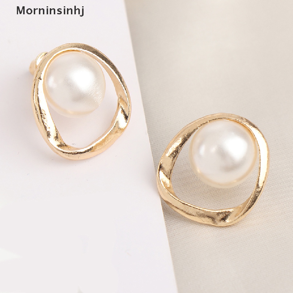 Mornin 1pasang Anting Mutiara Wanita Tidak Teratur Perhiasan Earing Fashion Korea Halus Pearl Woman Earrings Elegan Pearl Earrings id