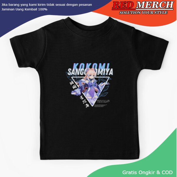 baju Kaos Anak Sangonomiya Kokomi Genshin Impact