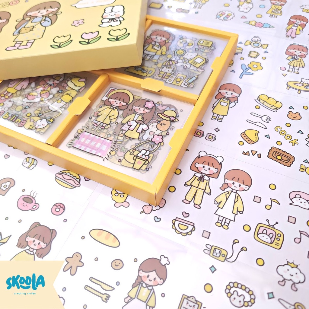 Skoola Stiker Momo Anak Remaja Sticker Aesthetic Lucu Waterproof