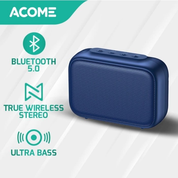 SPEAKER BLUETOOTH ACOME A1 SENSE TWS BLUETOOTH 5.0 ULTRA BASS ORIGINAL