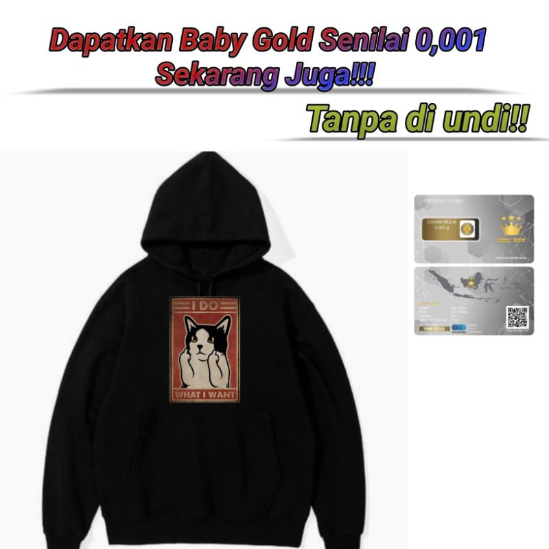[BISA COD] - SWEATER HOODIE I DO WHAT I WANT PRIA / SWEATER JUMPER WANITA ORIGINAL BAHAN TEBAL / HOO