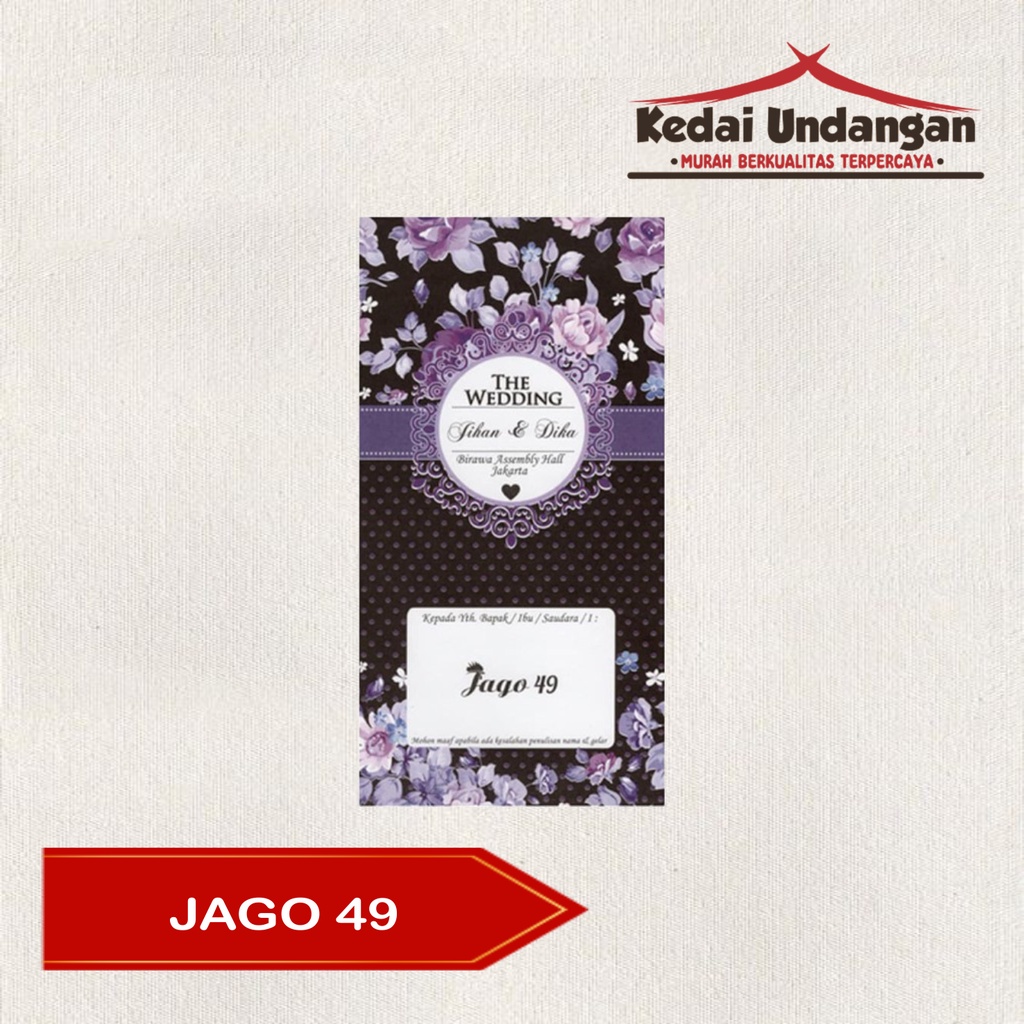 

Blangko Undangan Pernikahan JAGO 49 FREE FILE SETTING Termurah