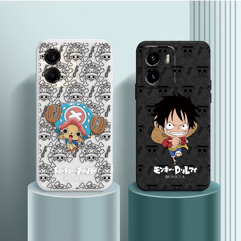 IPHONE Fashion Case Kompatibel Untuk Iphone14 Pro Max 13Pro Max IPhone11 IPhone12 IPhoneXR XS iPhone6 6S 78 Plus Kartun Sea King Luffy Zoro Chopper Karakter Soft Case Dengan Tali BY