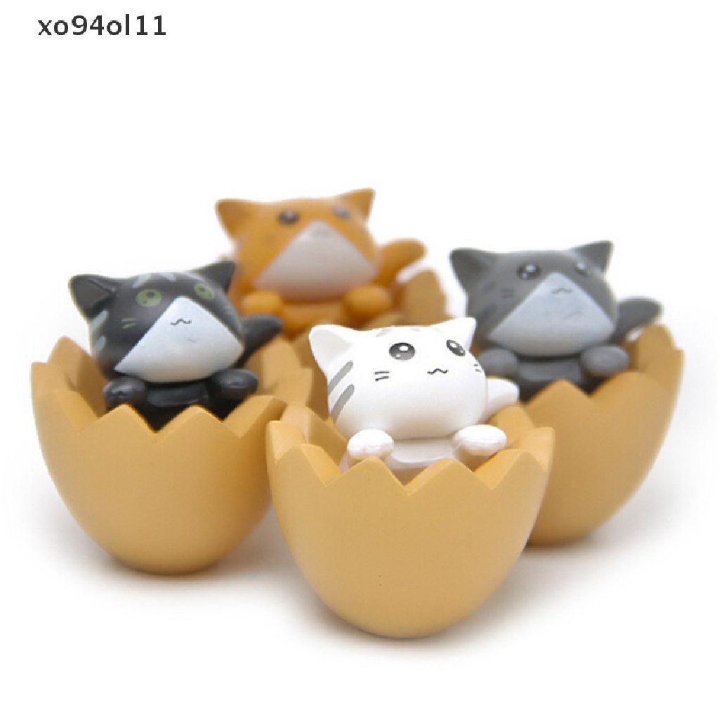 Xo 1PC Lucu Mini Resin Telur Kucing Peri Hiasan Taman Dekorasi Lanskap Mikro OL