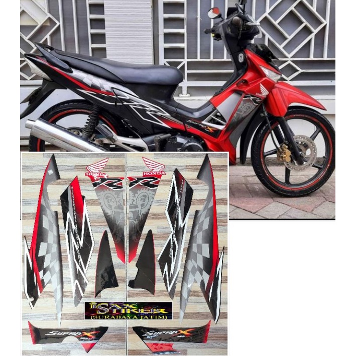 striping original Honda Supra X 125 R tahun 2008 2009