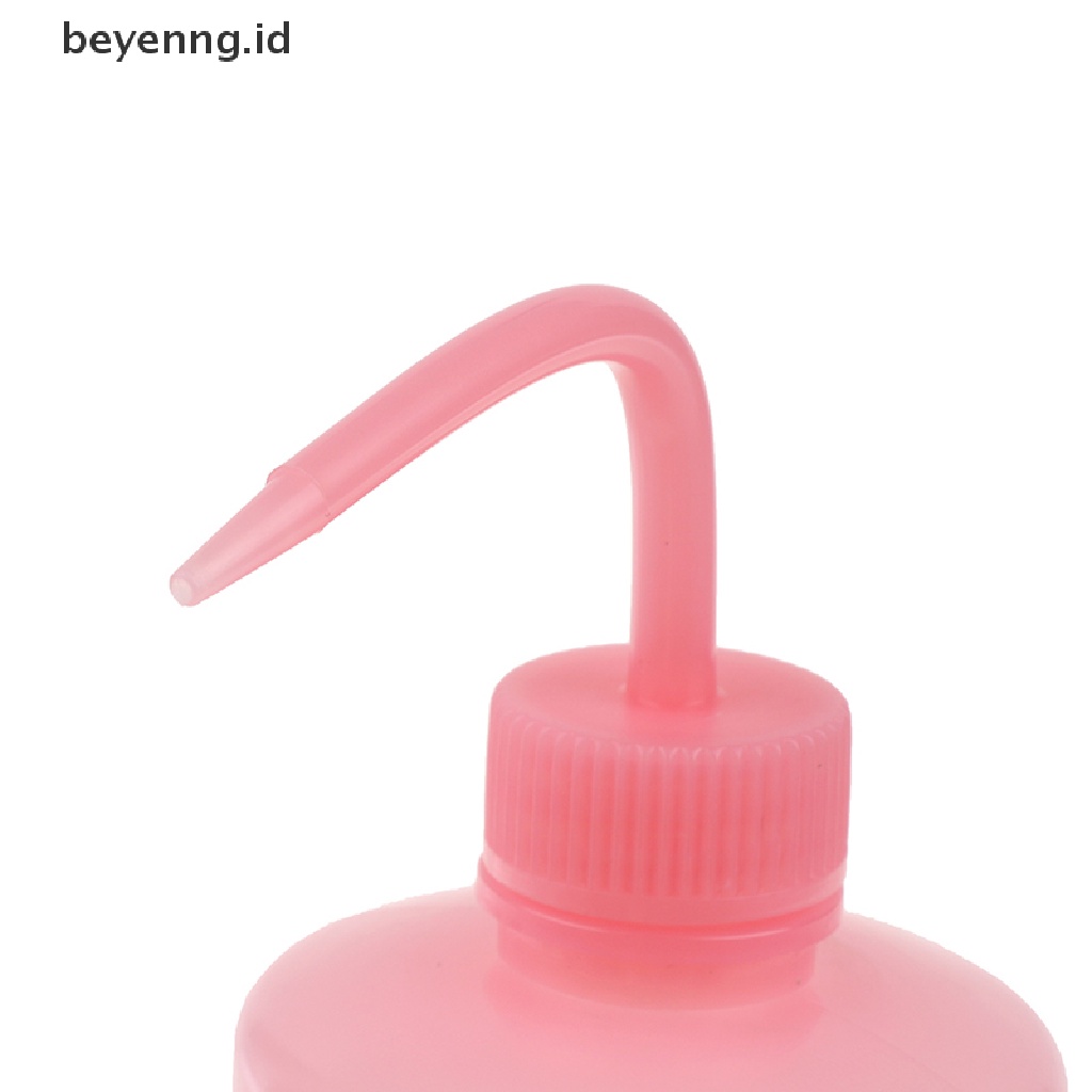 Beyen 1Pc 500ml Curved Pot Wash Clean Sabun Plastik Lab Cuci Pencet Diffuser Botol ID