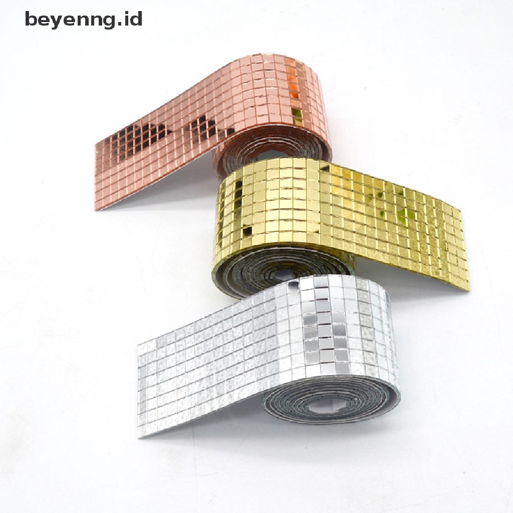 Beyen Bola Disco DIY Stiker Cermin Kaca Wall Stickers Self-adhesive Dekorasi Dinding Rumah ID