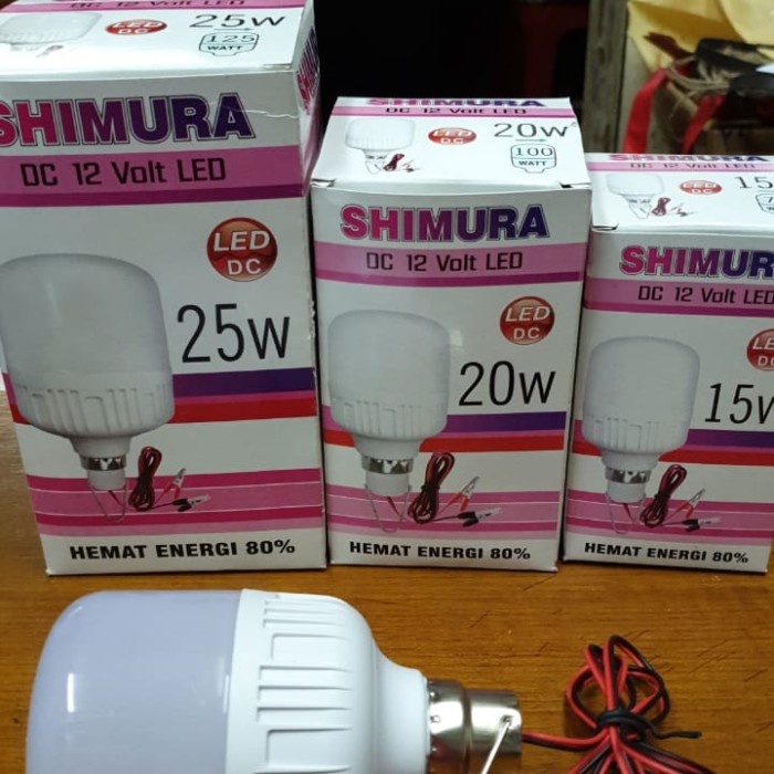 Lampu Led Bulb Dc 12V 20W Putih