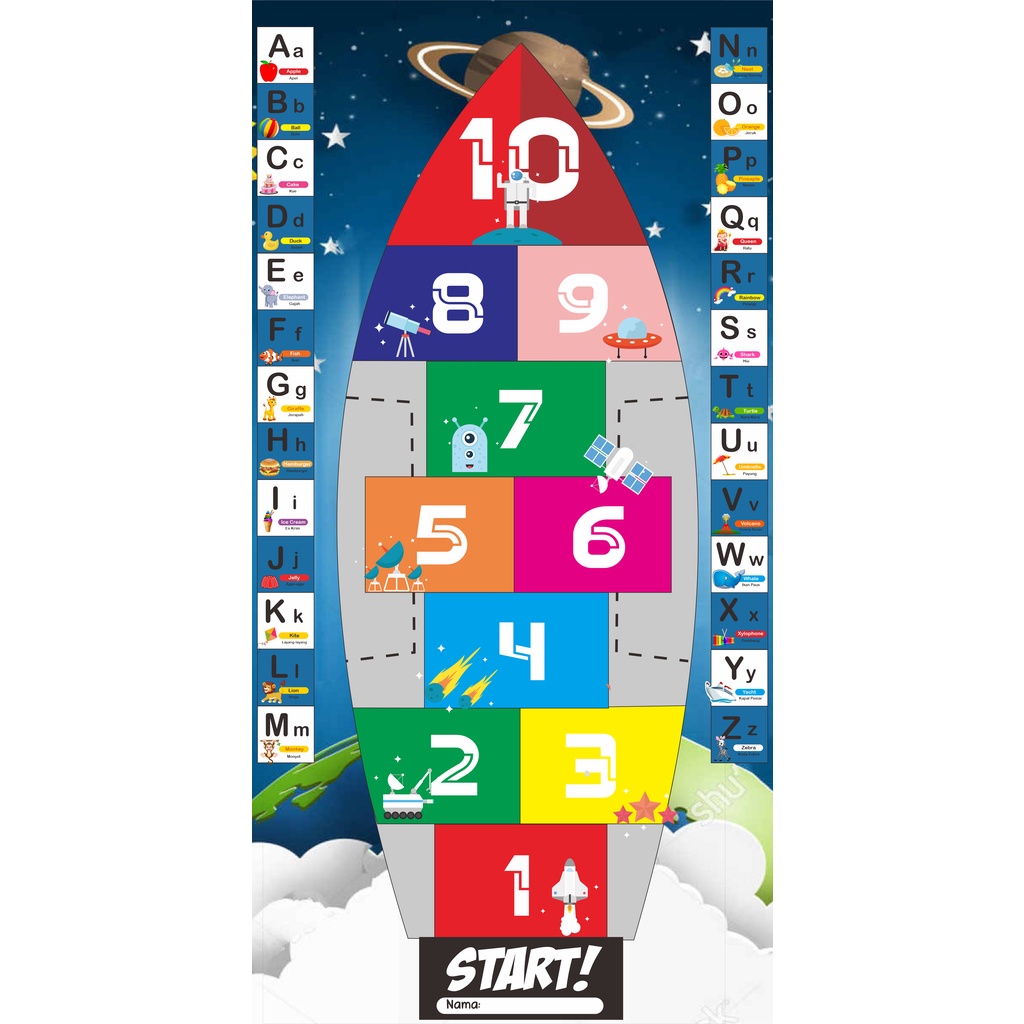 Engklek Jumbo Modern - HOPSCOTCH - Karpet Motorik Anak