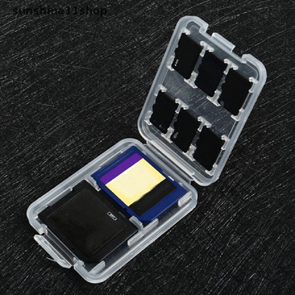 Sho 1PC Tempat Pelindung Micro Box Untuk SD SDHC TF MS Memory Card Storage Case Box N