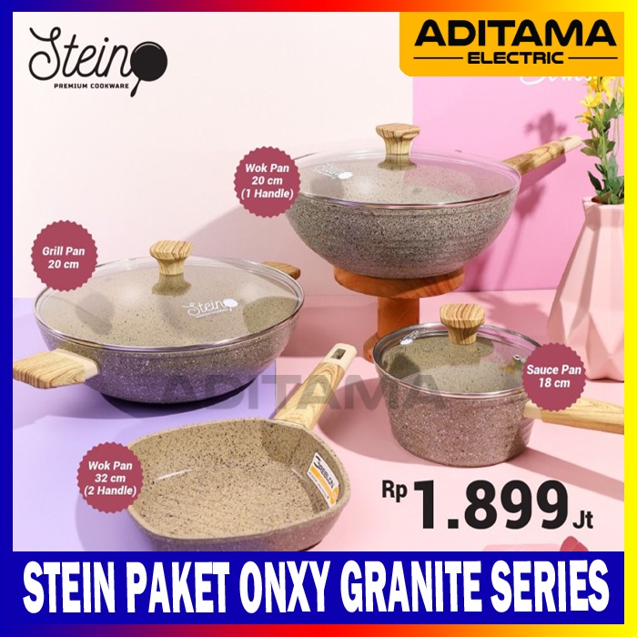STEIN STEINCOOKWARE PAKET ONXY GRANITE SERIES 4in1