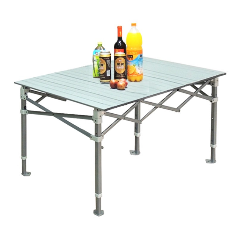 Portable Folding Camping Table P156 x L55 x T76/106 [Silver] [ Height adjustable]