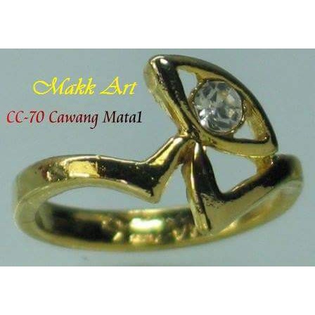 cincin Cor imitasi  CC-70A/S ,cincin CAWANG MATA 1 kuning dan suasa lusinan