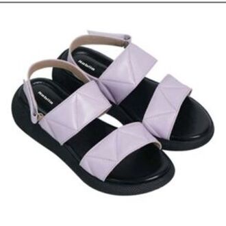 Sandal wanita cantik sandal wedges model tali ban dua tali belakang Rd12