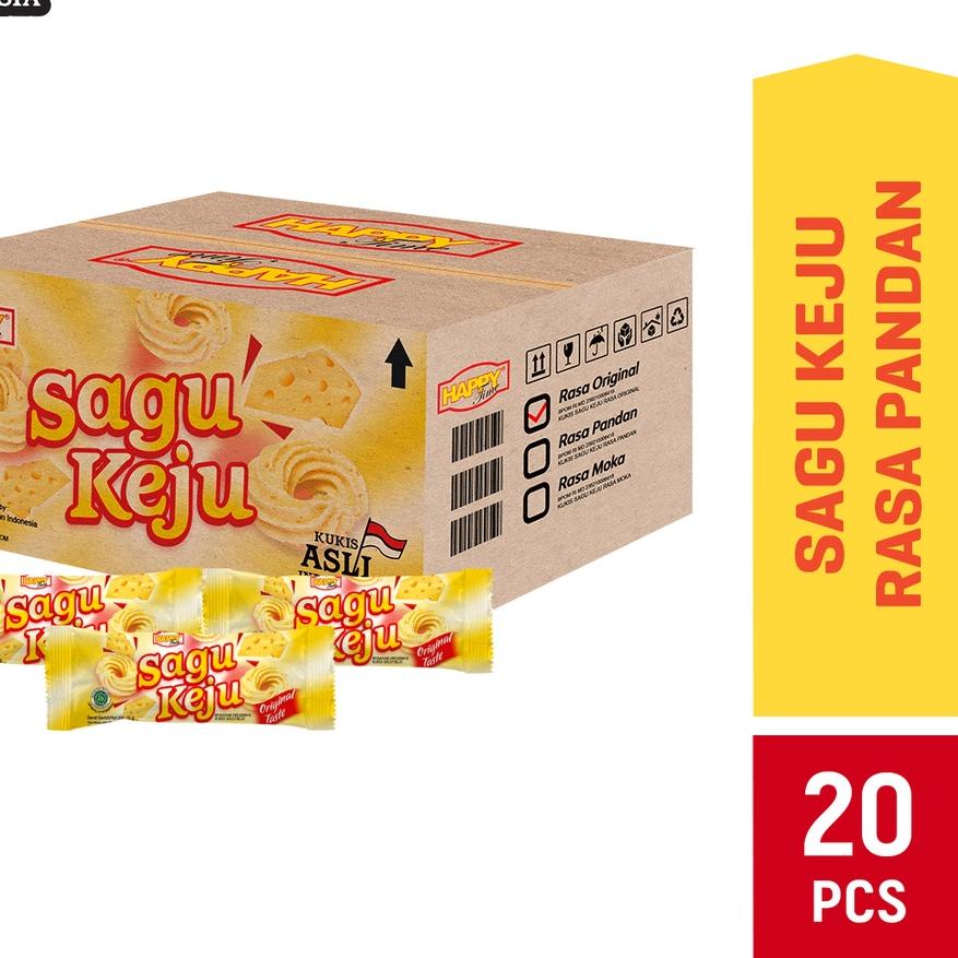 

❂ Happy Time Sagu Keju (1 Karton isi 6 pack) ◊