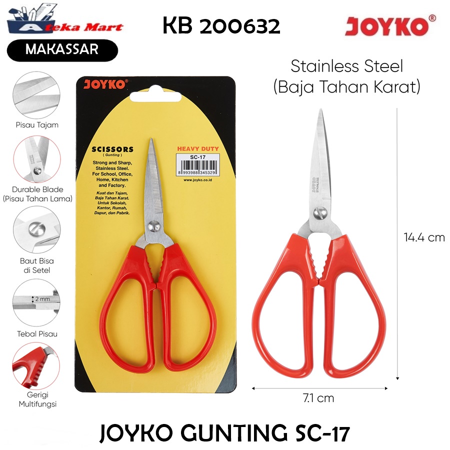 

JOYKO SCISSOR/GUNTING SERBA GUNA SC-17