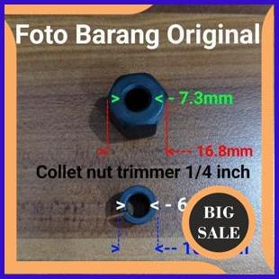 perkakas Spare Part Mesin Trimmer Collage Nut set - Colet - Collet Nut - Mur pengencang ma