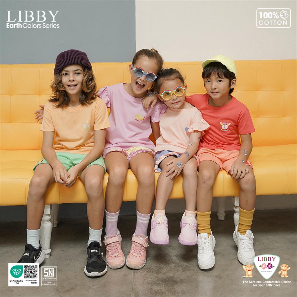 [TOMS] LIBBY (1stel) NIJI SET Earth Series BOY GIRL Stelan Atasan Pendek Celana Pendek Anak Laki Laki Perempuan